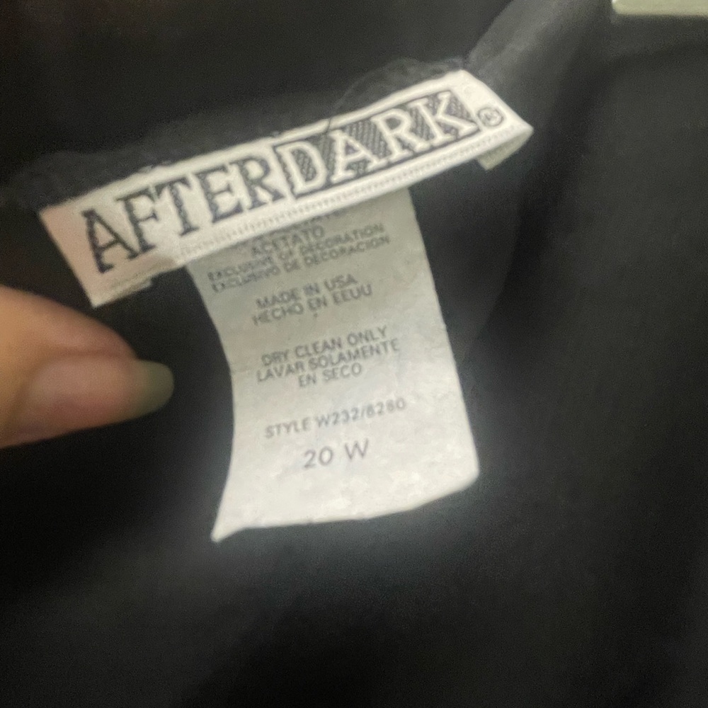 After Dark Black Sheer Evening Skirt 20W - Picture 3 of 3